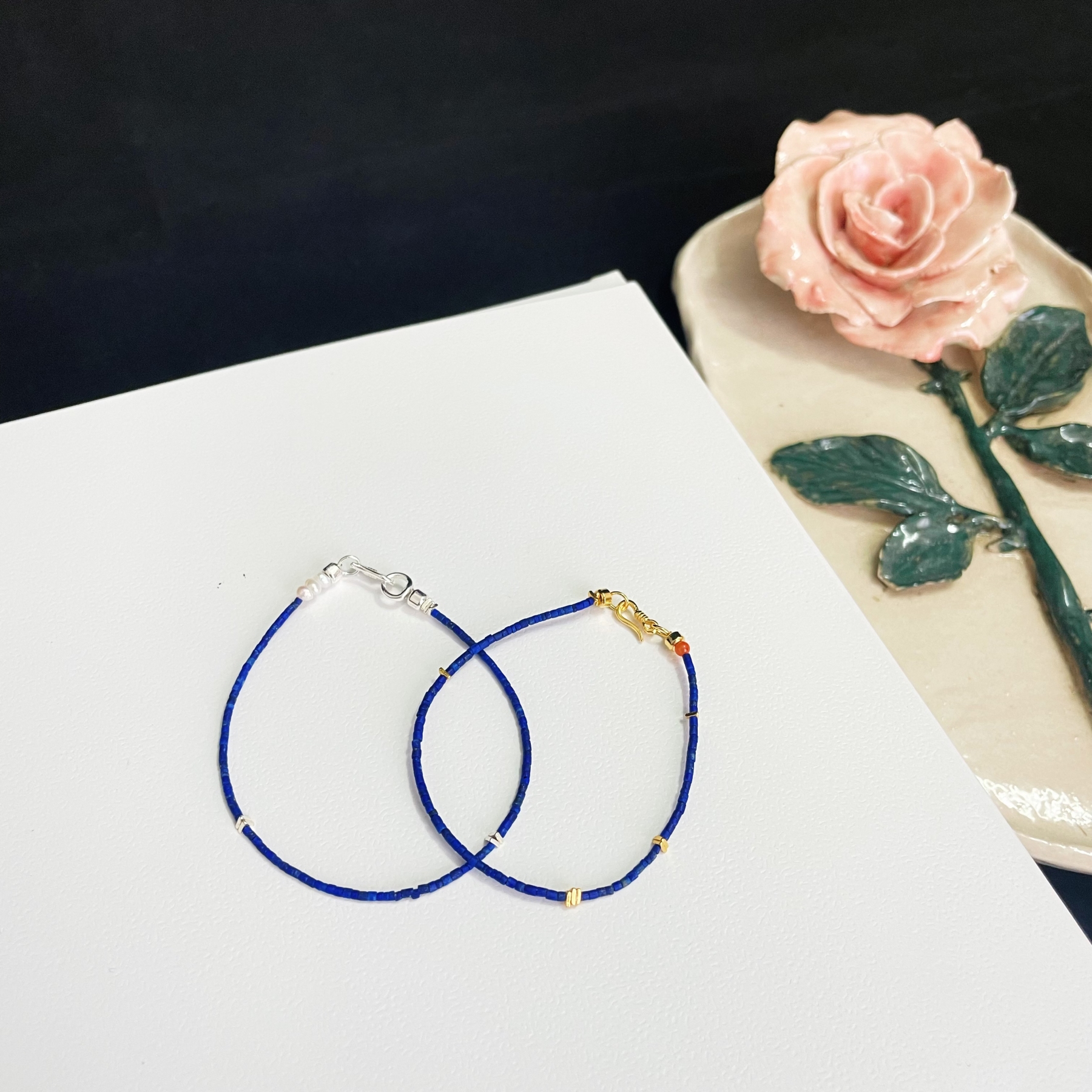 Super Thin 1mm Lapis Lazuli Bracelet