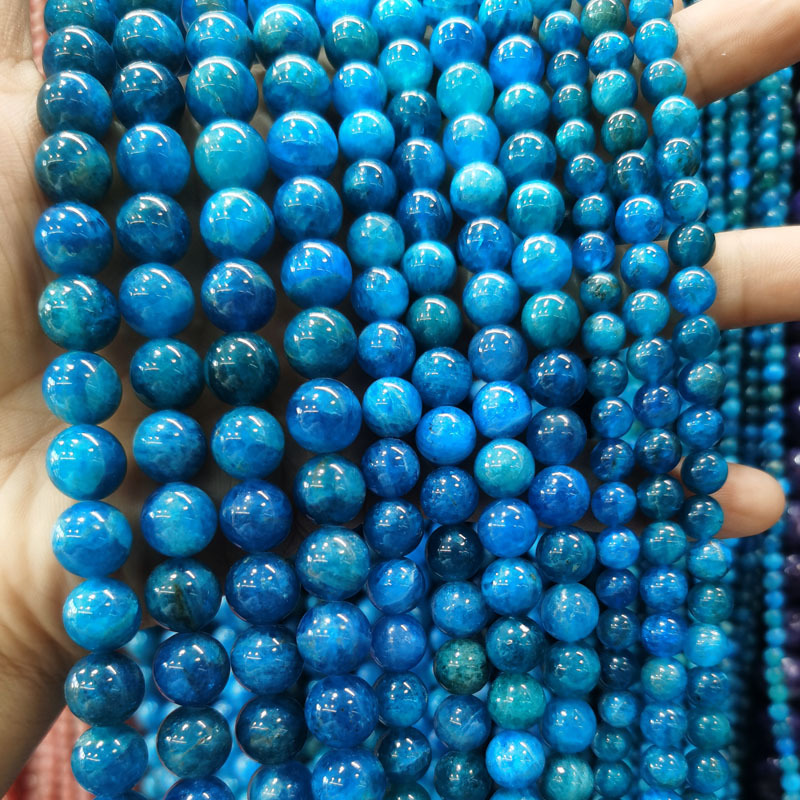 Natural Gemstone 4-12mm Round Beads Strand