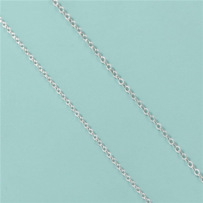 925 Sterling Silver O Shaped Chain 1.3mm/ 1.5mm *1m