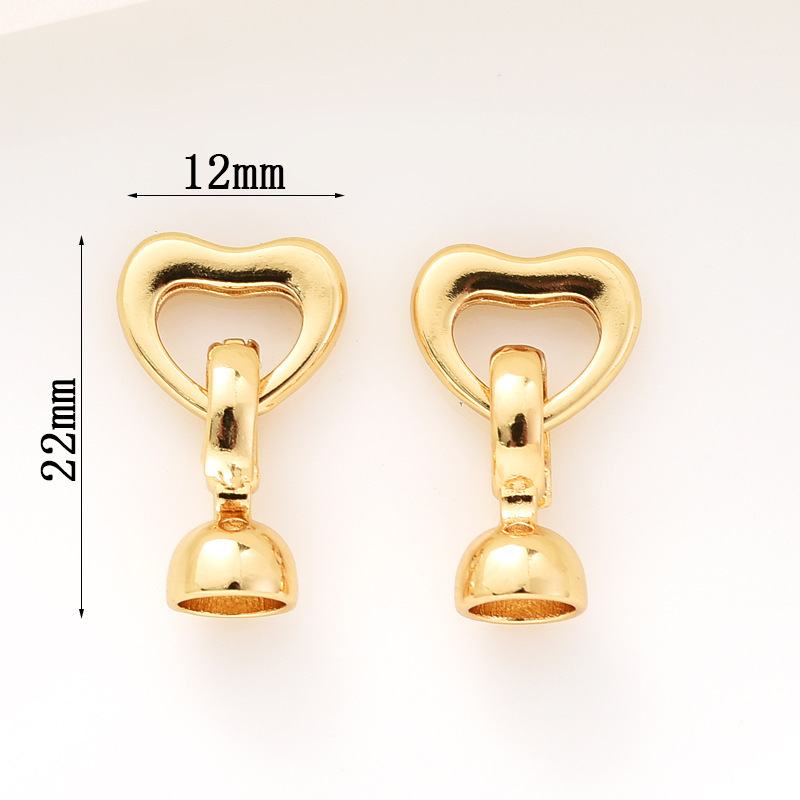 Gorgeous Colored Zircon Inlaid Buckle for Beading Jewelry