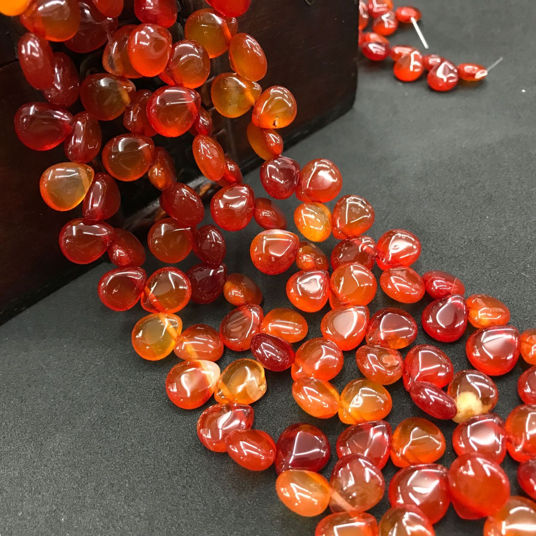 10*12mm Natural Gemstone Waterdrop Shaped Beads Strand