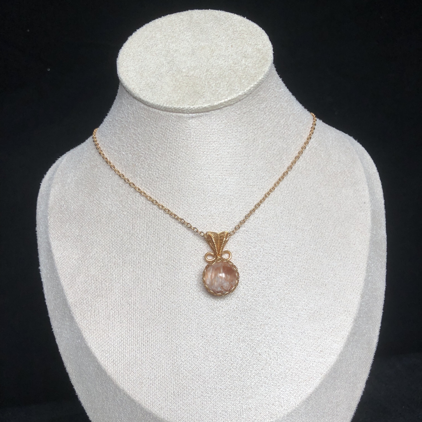 Handcrafted Unique Snowflake Ghost Crystal Necklace