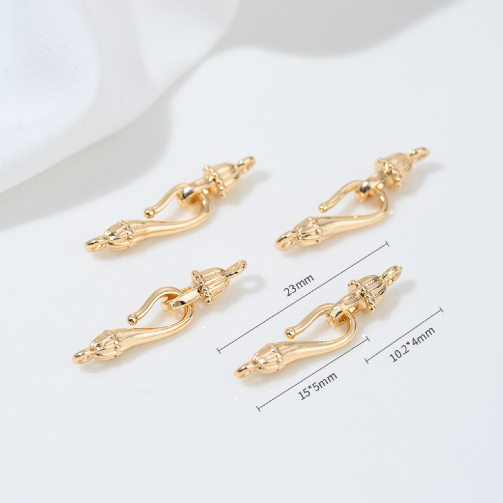 Fishhook Shaped Buckle for Necklace Bracelet Making