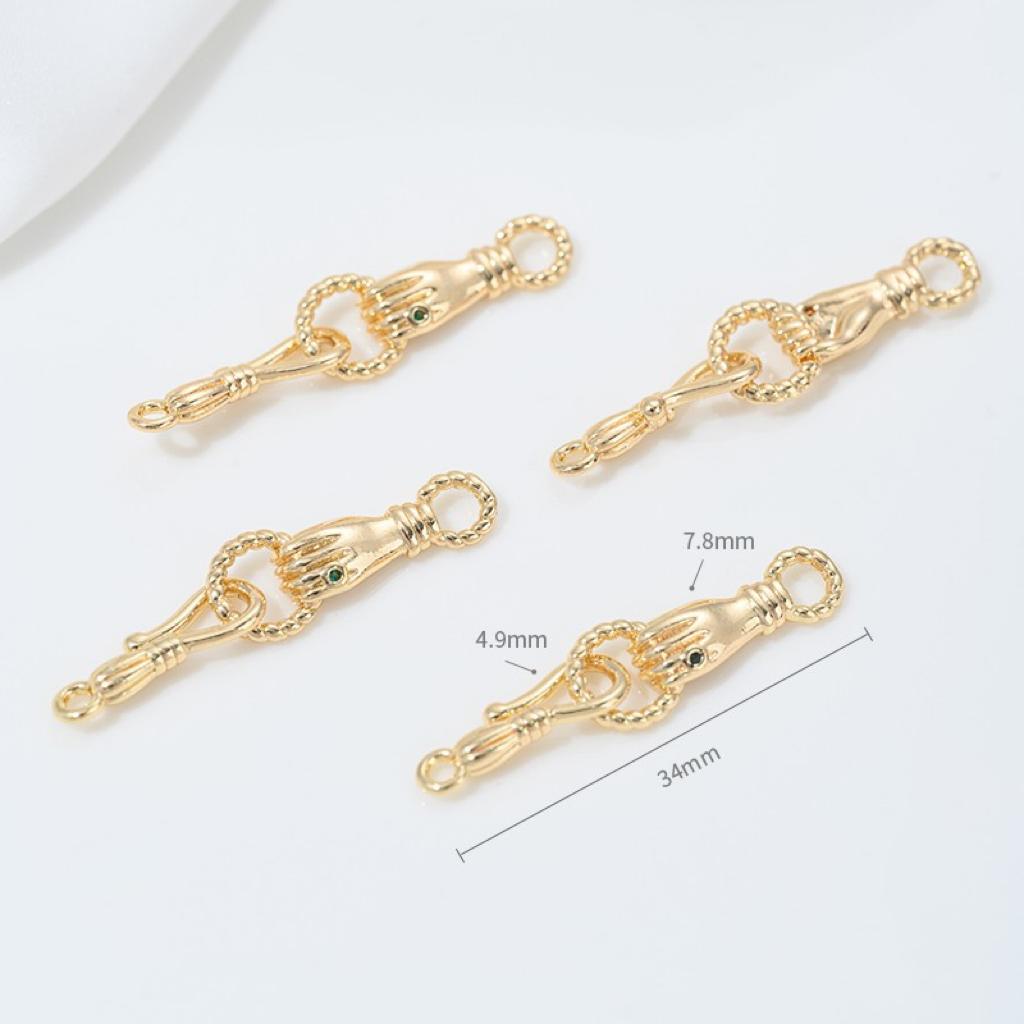 Fishhook Shaped Buckle for Necklace Bracelet Making