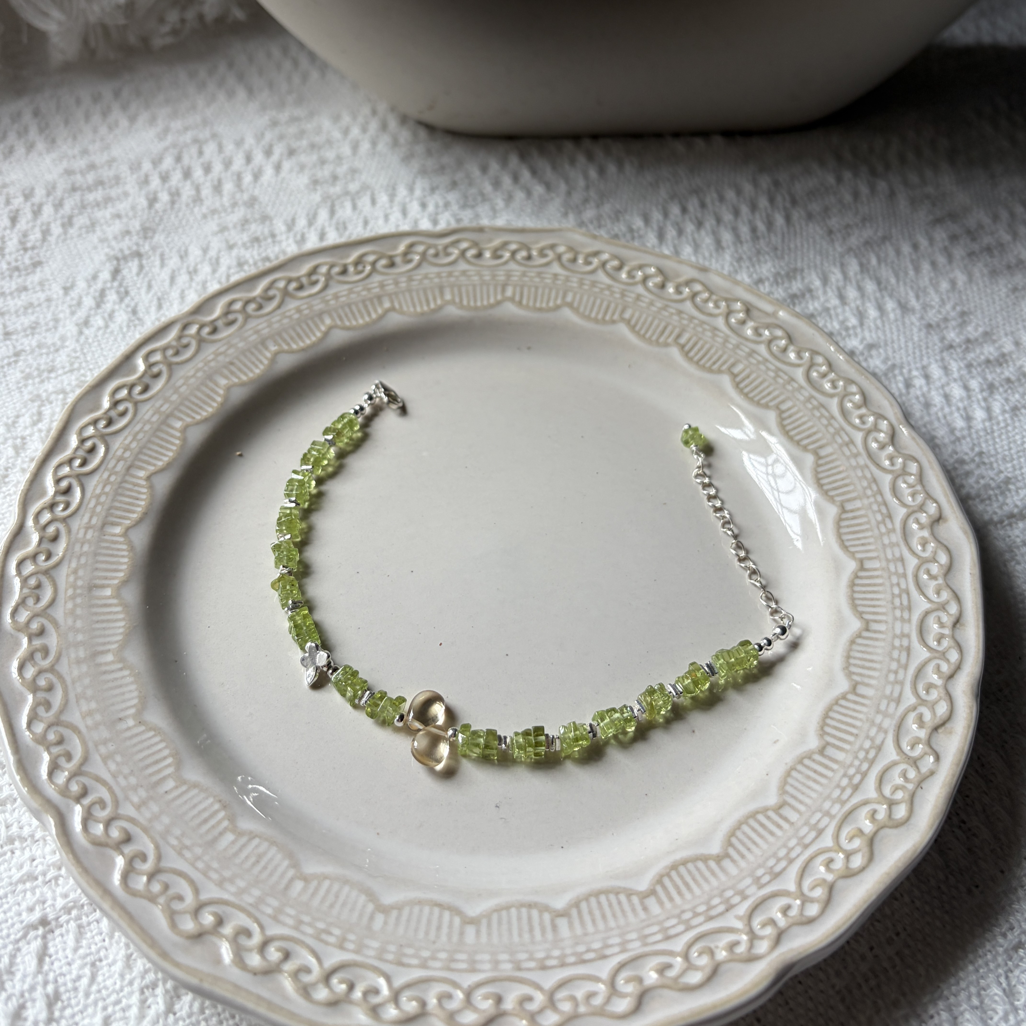 Little Wild Garden — Peridot & Citrine Butterfly Bracelet