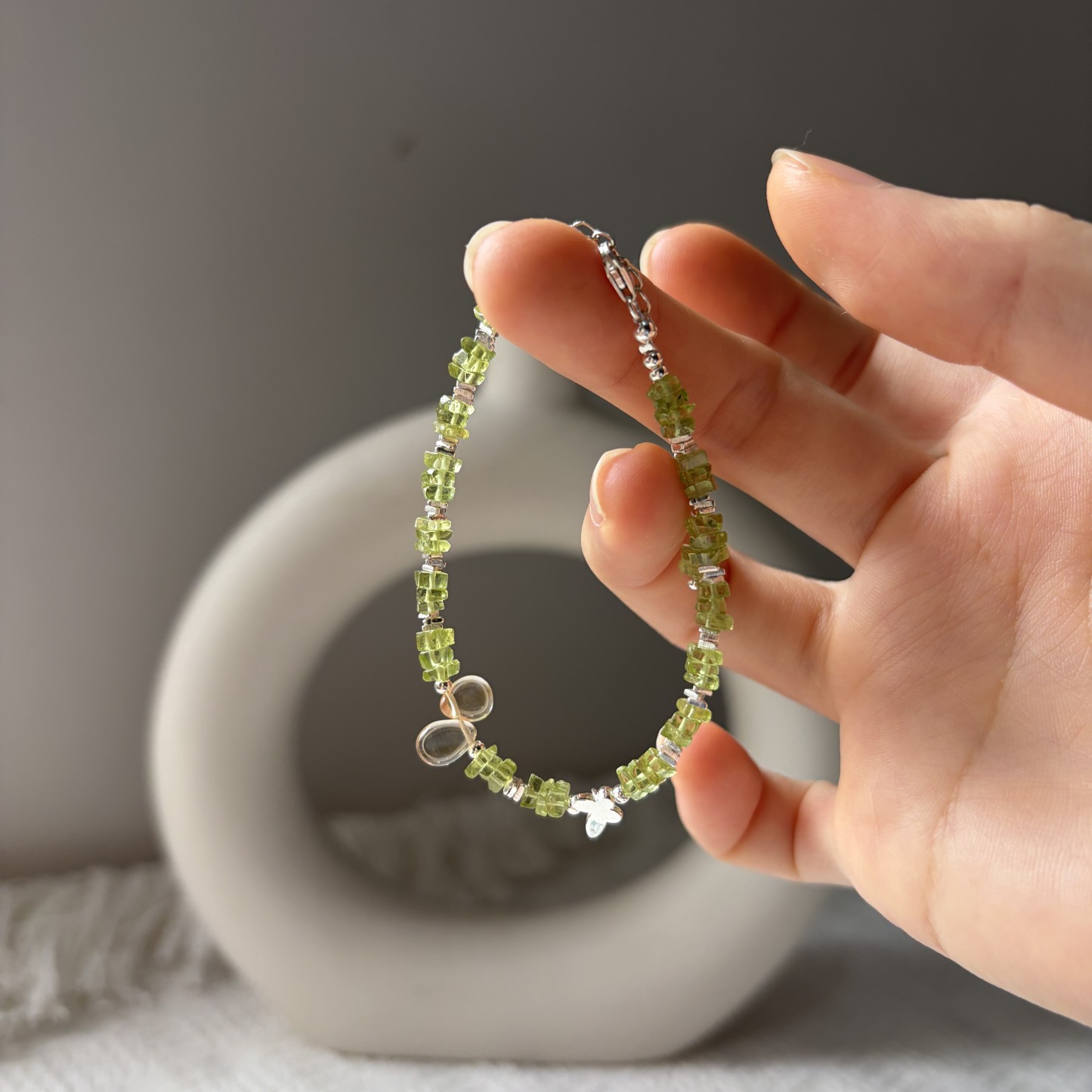 Little Wild Garden — Peridot & Citrine Butterfly Bracelet