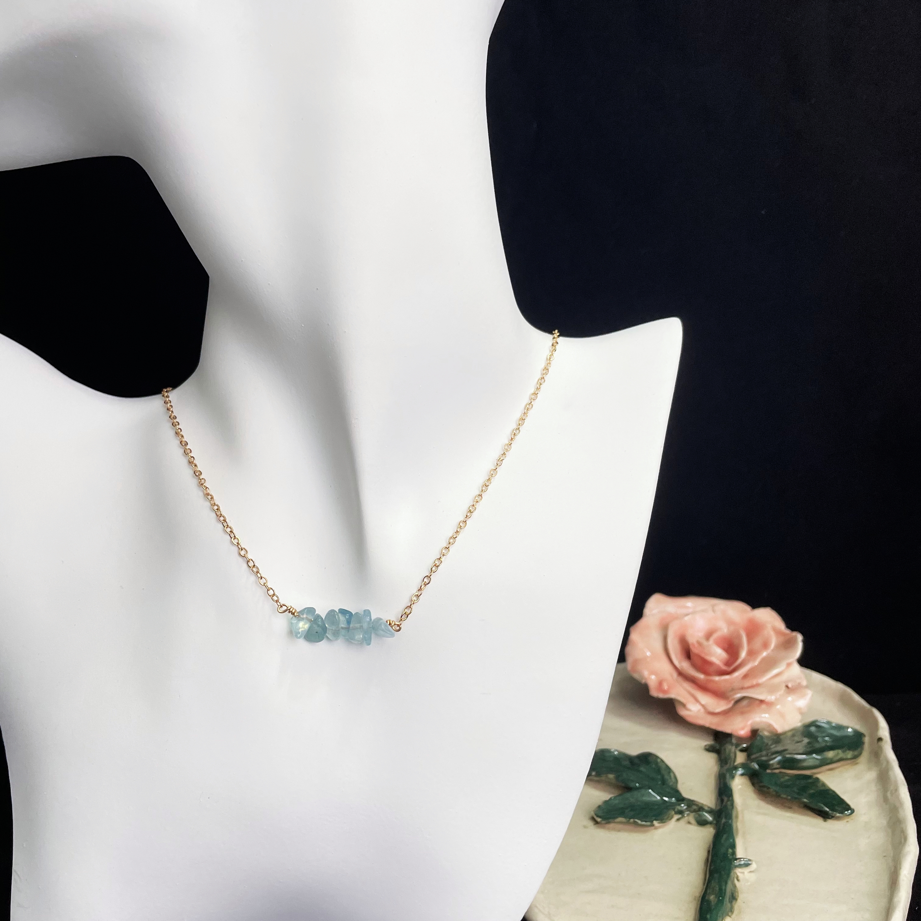 Minimalist Gemstones Necklace