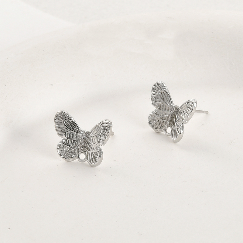 Ornamented Earrings Posts Accessory for Earrings Making