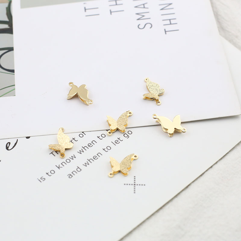 Gold Butterfly Accessory for Jewelry Making 1 Piece