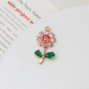 #14 pink daisy 14*28mm