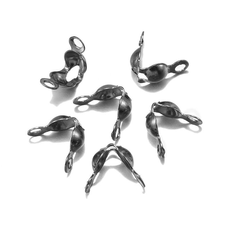 Bead Tips Knot Covers Clamshell Crimp Bead Clasp 200pcs