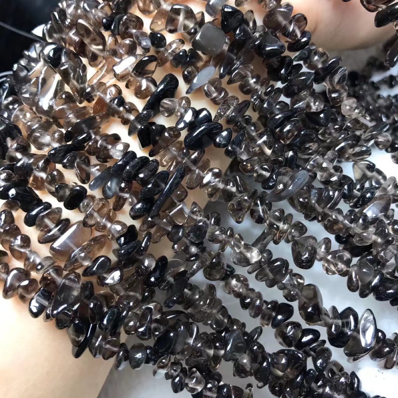 Real Natual Crystals Raw Stone Beads A String