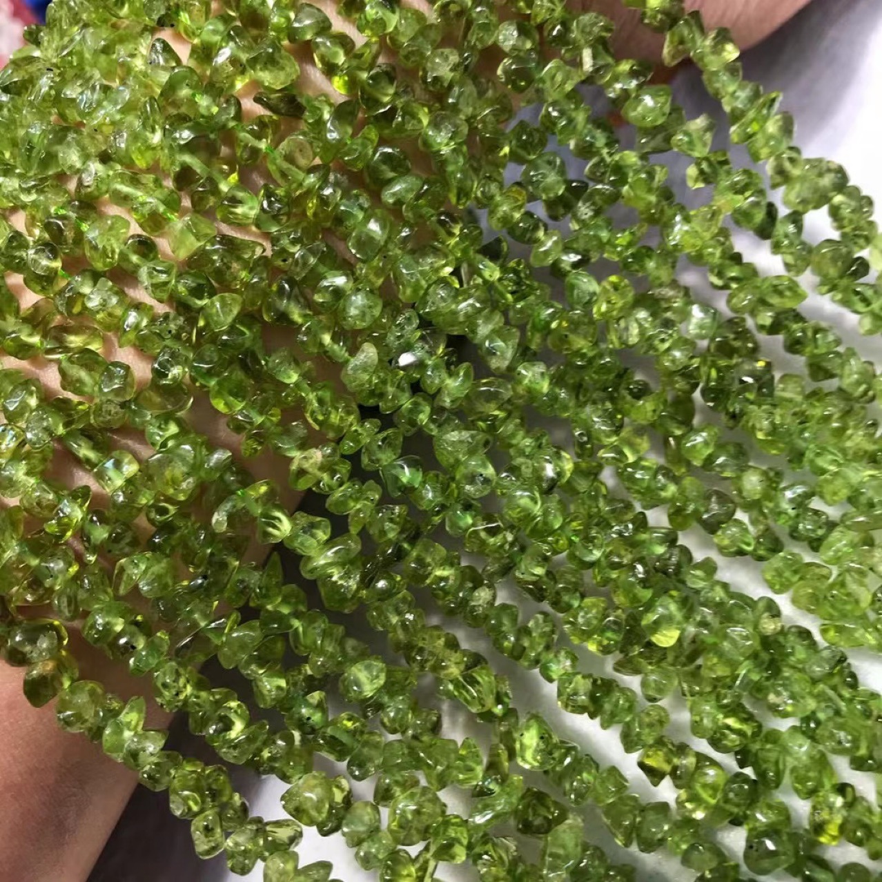 Real Natual Crystals Raw Stone Beads A String