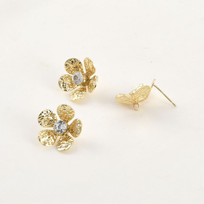 Ornamented Earrings Posts Accessory for Earrings Making