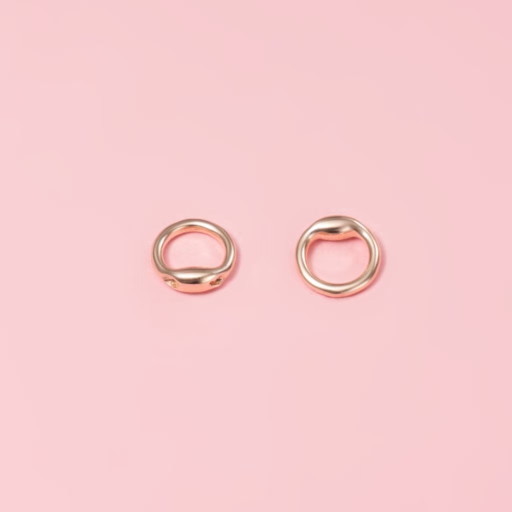 925 Sterling Silver Closing Ring with Hole for Necklace Bracelet Making