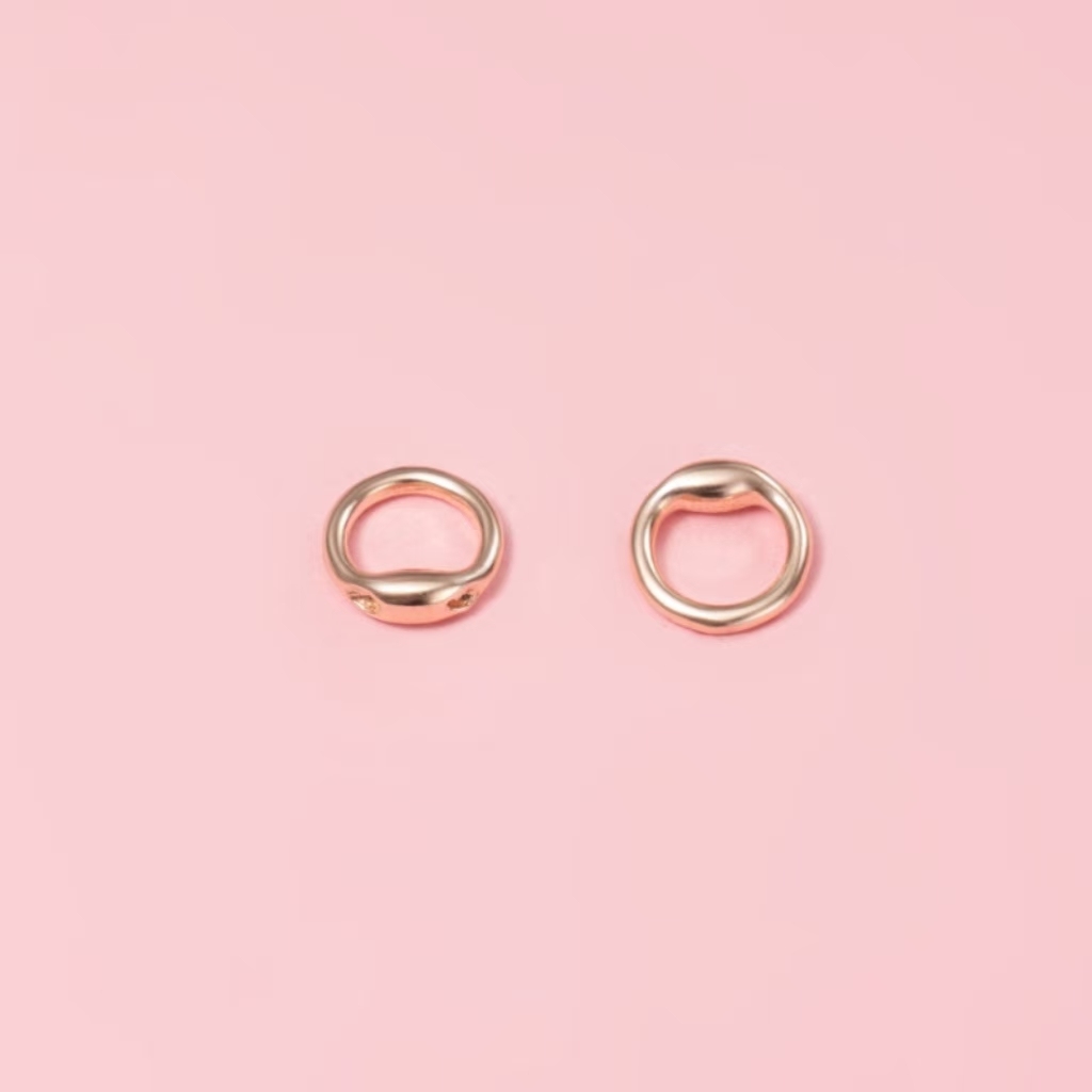 925 Sterling Silver Closing Ring with Hole for Necklace Bracelet Making