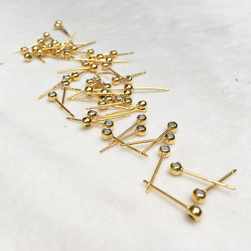 Silicone Adjustable Bead Ear Studs and Backs for Jewelry Making