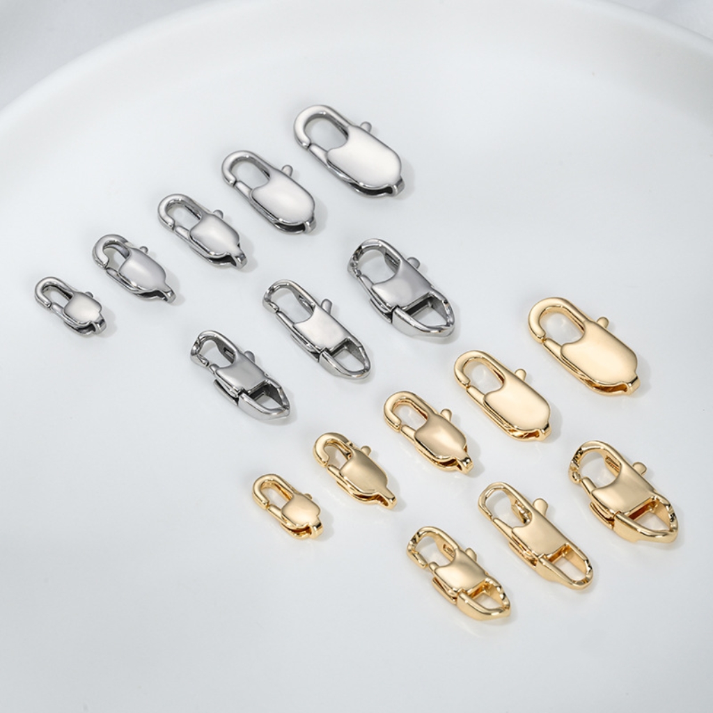 Stainless Titanium Steel Lobster Buckle for Jewelry DIY Multiple Size