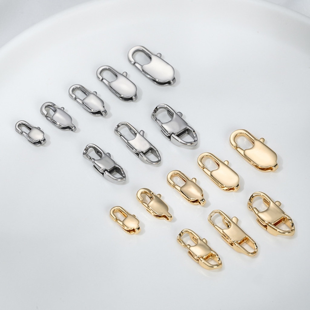 Stainless Titanium Steel Lobster Buckle for Jewelry DIY Multiple Size