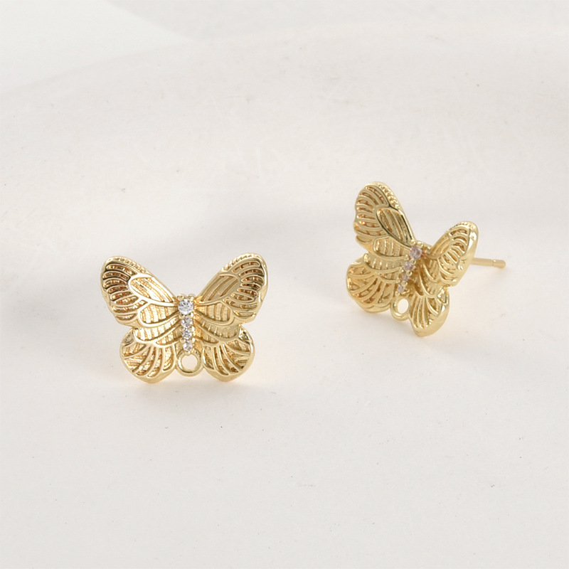 Ornamented Earrings Posts Accessory for Earrings Making-likayjewel