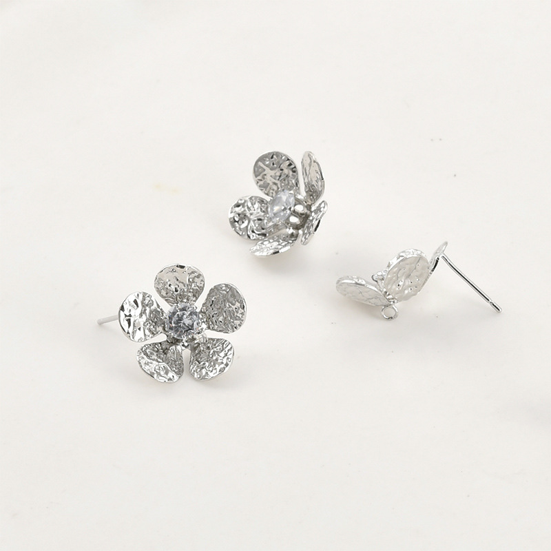 Ornamented Earrings Posts Accessory for Earrings Making-likayjewel