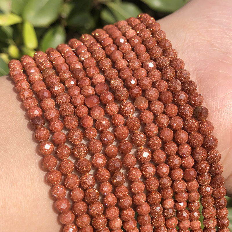 Natural Gemstone 2mm 3mm 4mm Faced Beads Strand