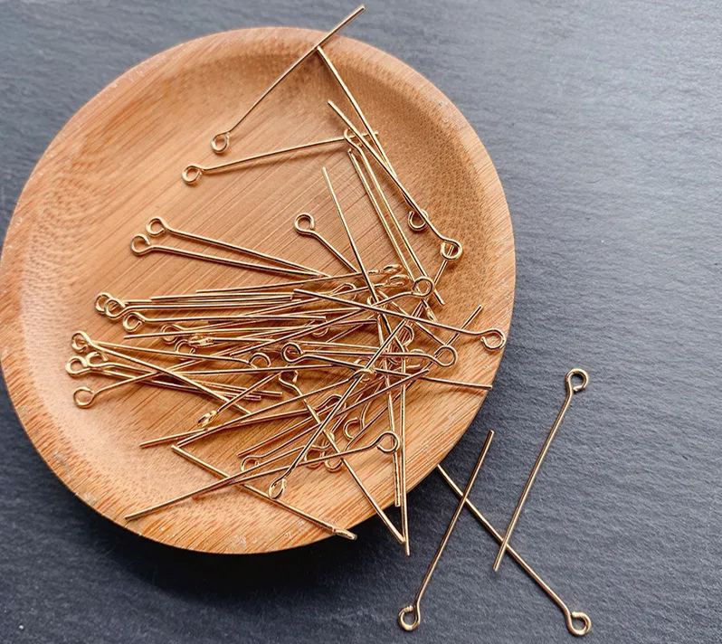 Eye Pins Needles for Jewelry Making 0.5*30mm 100pcs