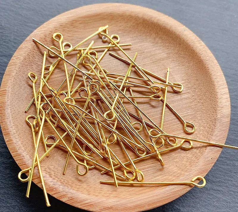 Eye Pins Needles for Jewelry Making 0.5*30mm 100pcs