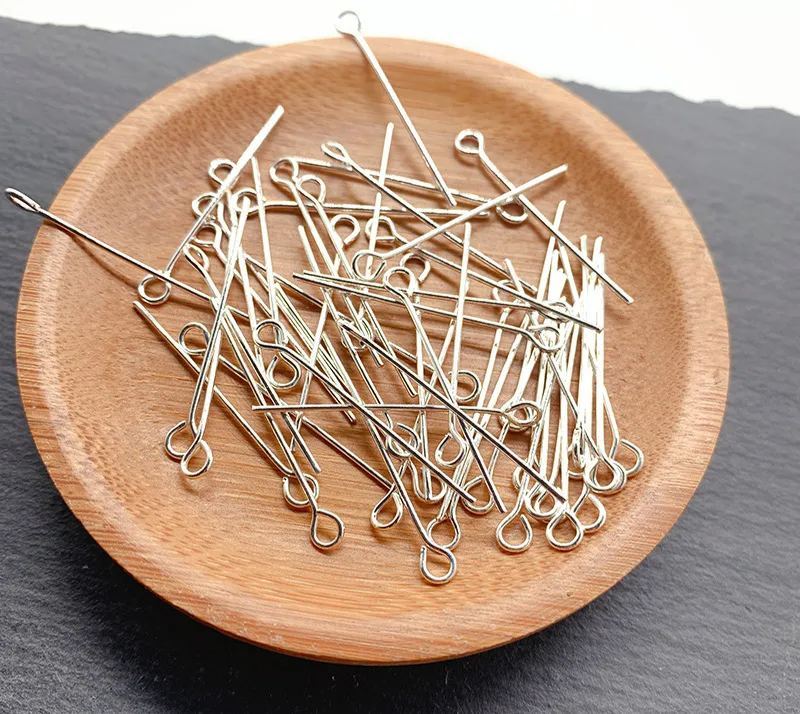 Eye Pins Needles for Jewelry Making 0.5*30mm 100pcs