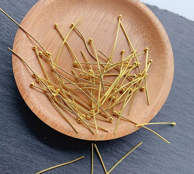 Ball Head Pins Needles for Jewelry Making 0.5*30mm 100pcs