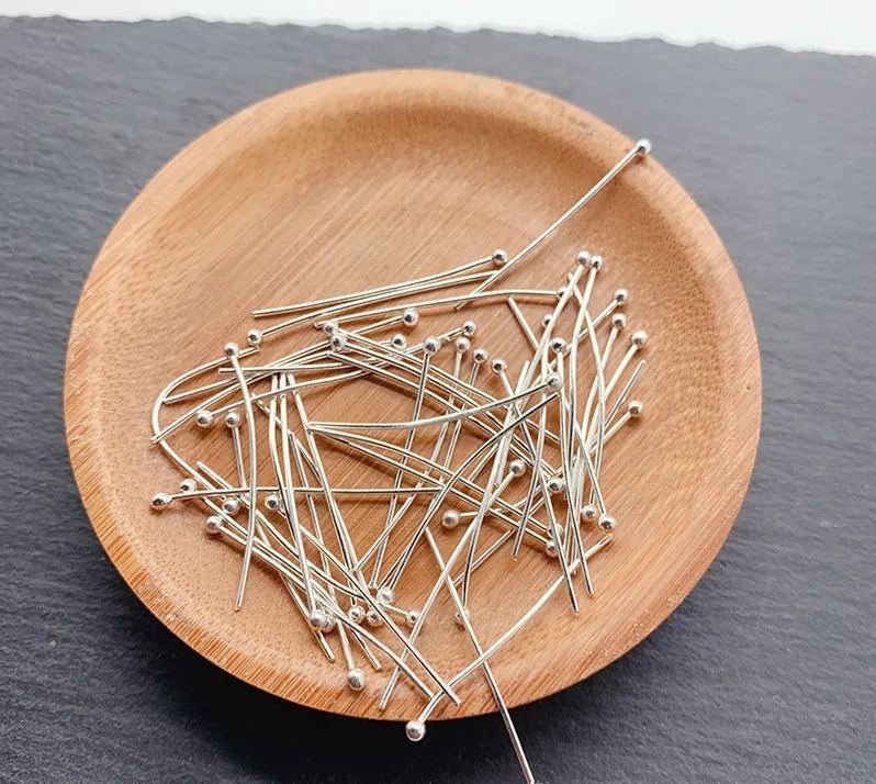 Ball Head Pins Needles for Jewelry Making 0.5*30mm 100pcs