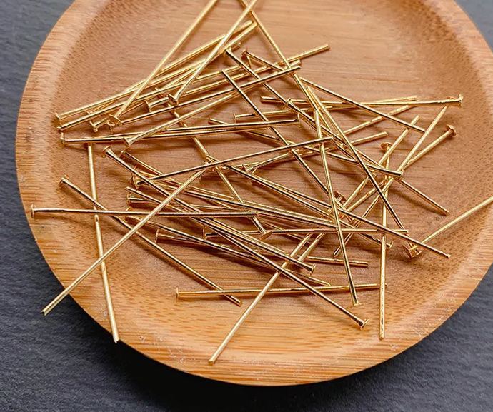 Flat Head Pins for Jewelry Making 0.6*30mm 100pcs