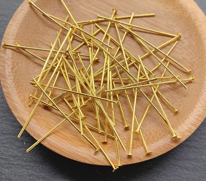 Flat Head Pins for Jewelry Making 0.6*30mm 100pcs