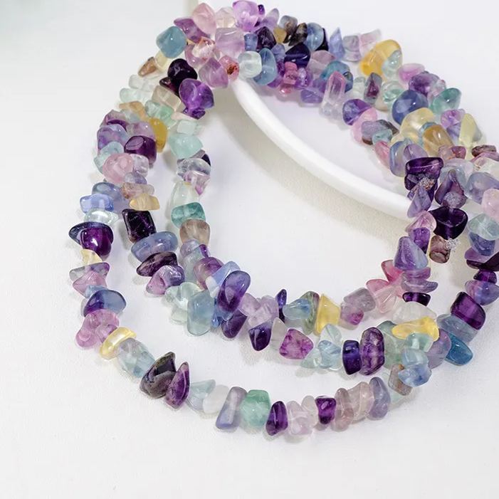 Real Natual Crystals Raw Stone Beads A String