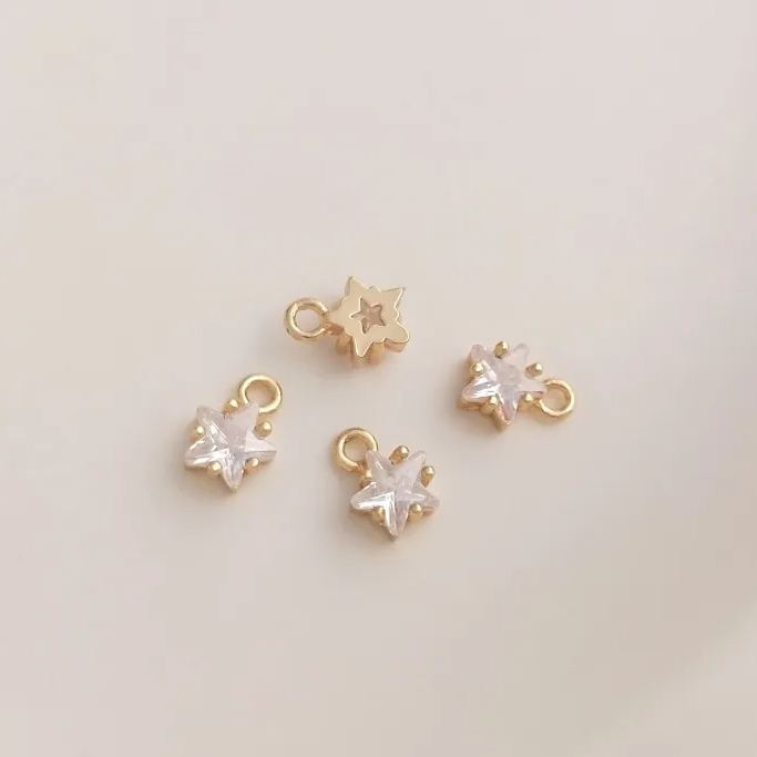 Birthstone Zircon Star Pendant January to December