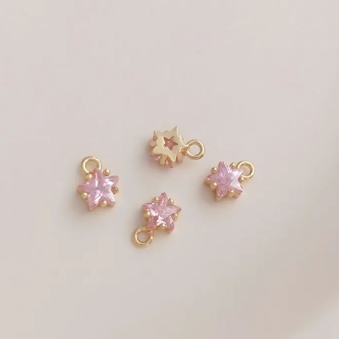 Birthstone Zircon Star Pendant January to December