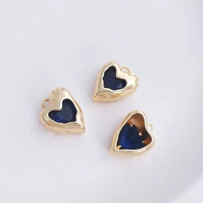 Irregular Colours Zircon Heart Pendant