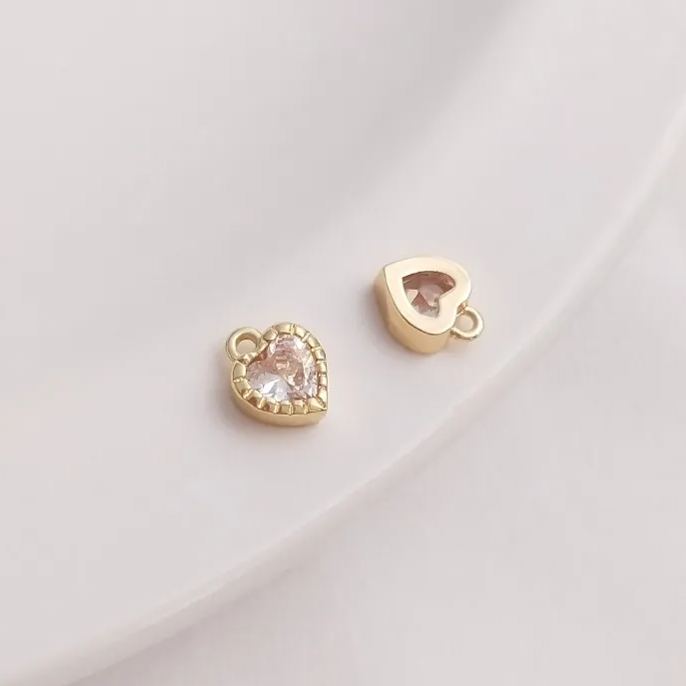 Colors Zircon Little Heart Pendant