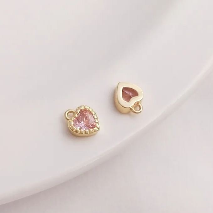 Colors Zircon Little Heart Pendant