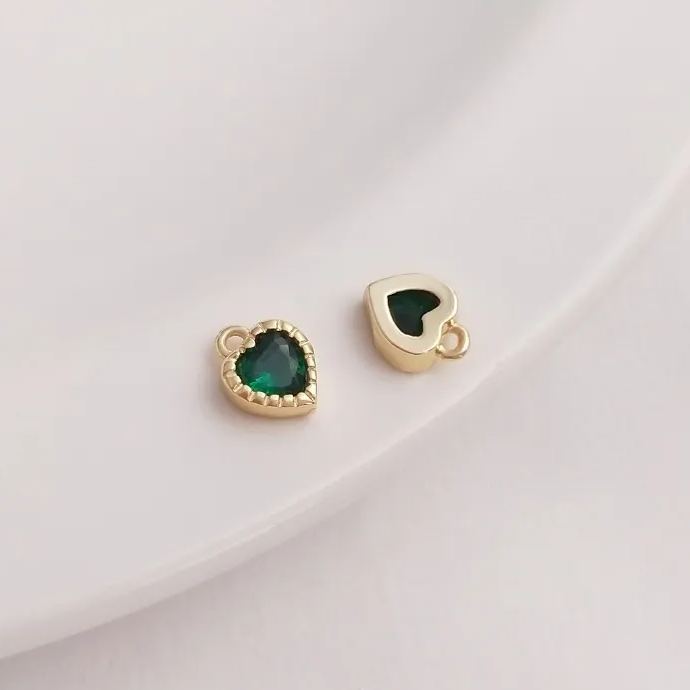 Colors Zircon Little Heart Pendant