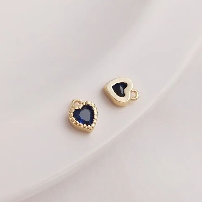 Colors Zircon Little Heart Pendant