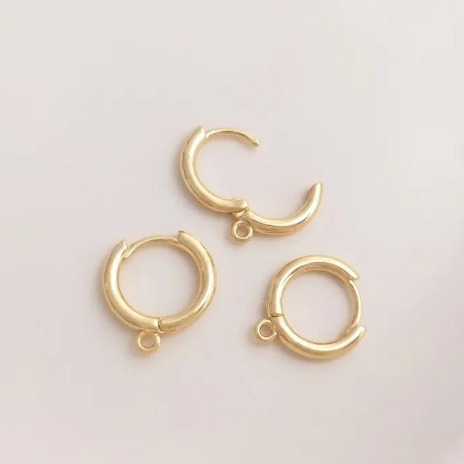14k Gold Earrings Clasp Accessory