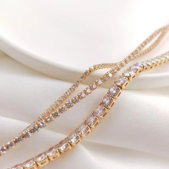 Austria Zircon Square Beads Strand