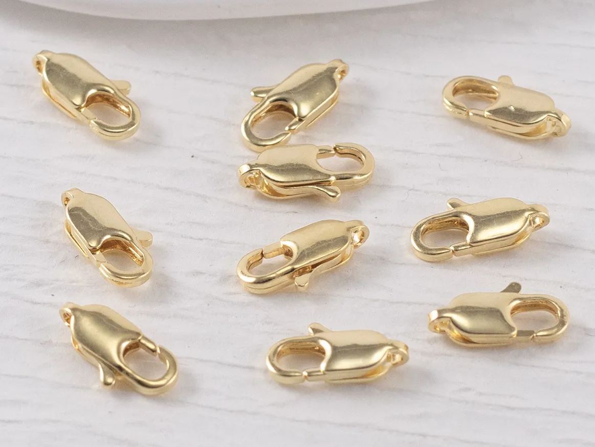 Gold Plated Copper Fishtail Clasp 1 piece