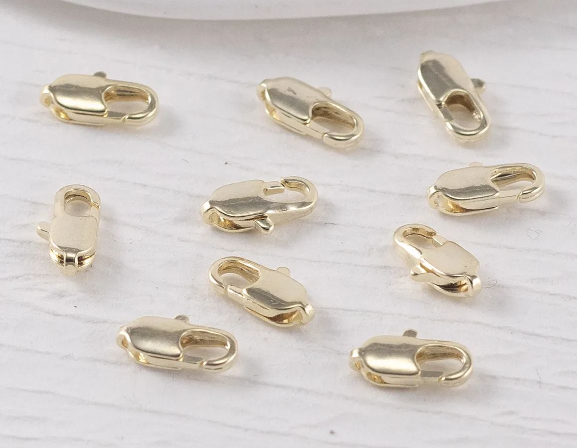 Gold Plated Copper Fishtail Clasp 1 piece