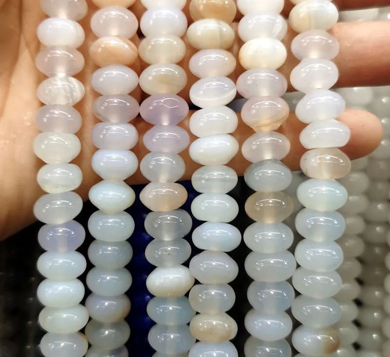 Natural Gemstone 6*10mm Wheel Beads Strand 
