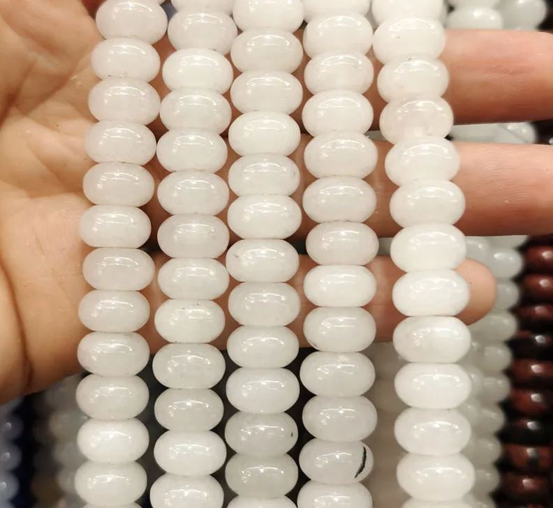 Natural Gemstone 6*10mm Wheel Beads Strand 