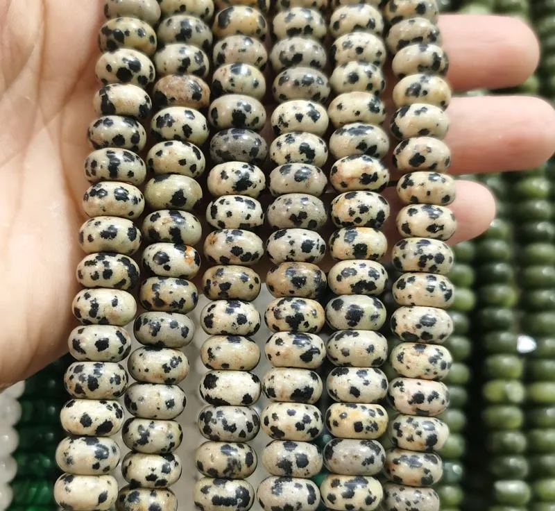 Natural Gemstone 6*10mm Wheel Beads Strand 