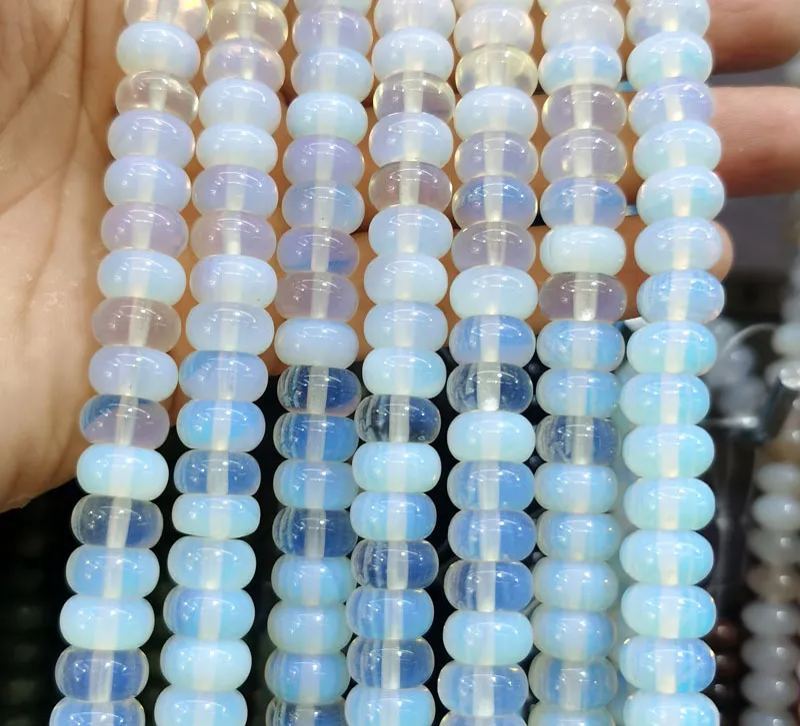 Natural Gemstone 6*10mm Wheel Beads Strand 