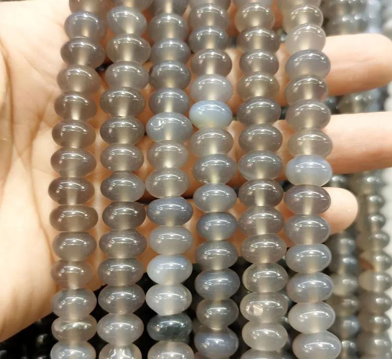 Natural Gemstone 6*10mm Wheel Beads Strand 